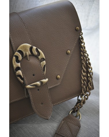 Briana Δερμάτινη Τσάντα ώμου - Biscotti