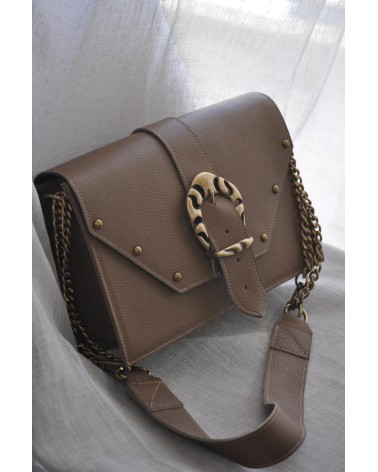 Briana Δερμάτινη Τσάντα ώμου - Biscotti